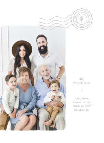 Merry Mail Vertical Acrylic Block